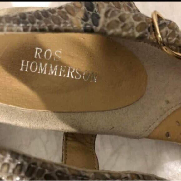 Snake Skin Sling Back Heels Sz 10 - Picture 2 of 6